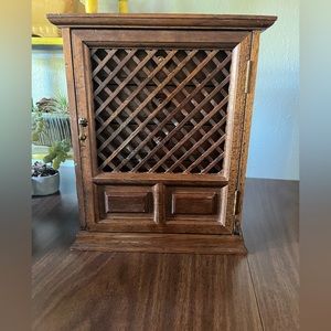 Vintage jewelry box with contents